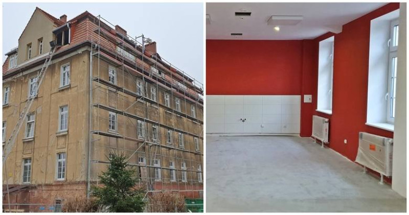 Szczecin: Internat przy ul. Portowej. Prace remontowe praktycznie na finiszu