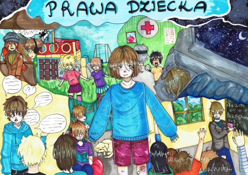 Konkurs na najlepszą pracę plastyczną o prawach dziecka rozstrzygnięty. Wśród laureatów uczennica ze Szczecina