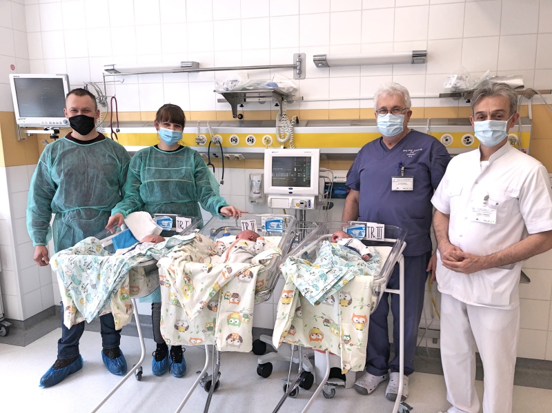 Pierwsze w tym roku trojaczki opuściły szpital w Zdrojach