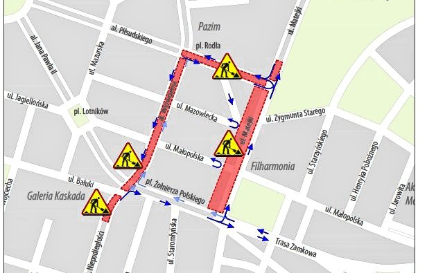 Szczecin: Uwaga kierowcy! Zmiany w rejonie placu Rodła