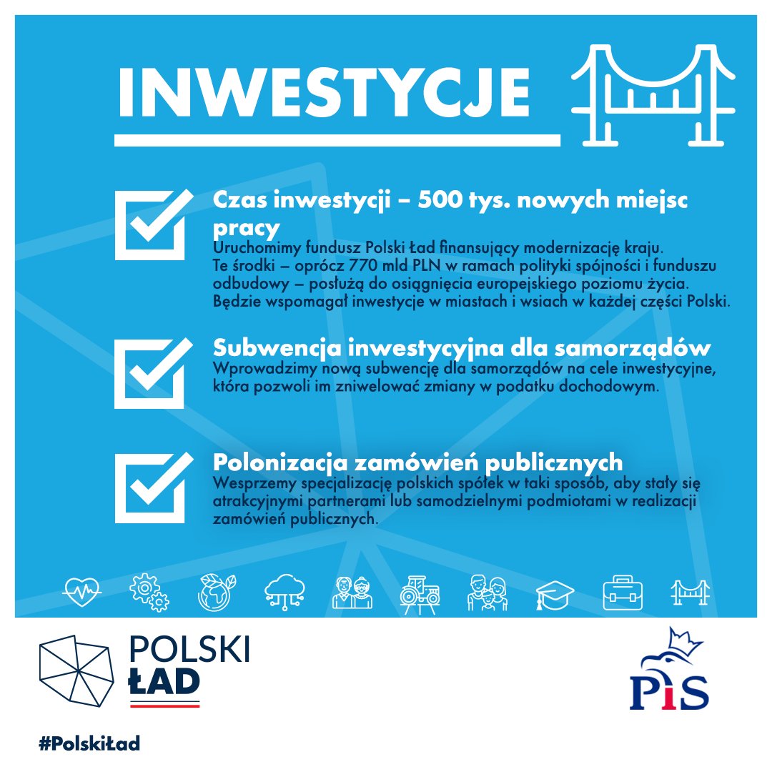 #POLSKI ŁAD cz.3 – inwestycje