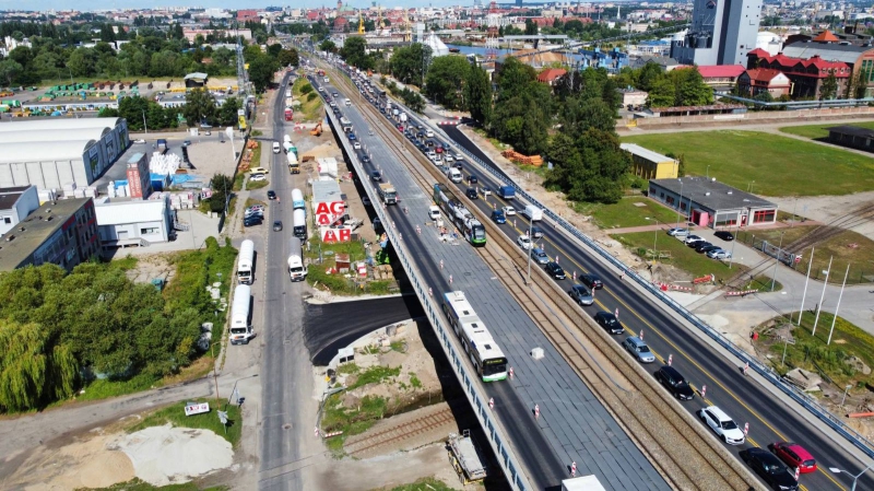 Estakada Pomorska – zmiany w organizacji ruchu