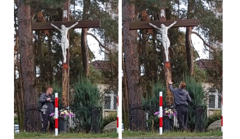 Ściął piłą przydrożny krzyż. Czy to przykład „opiłowywania katolików”?