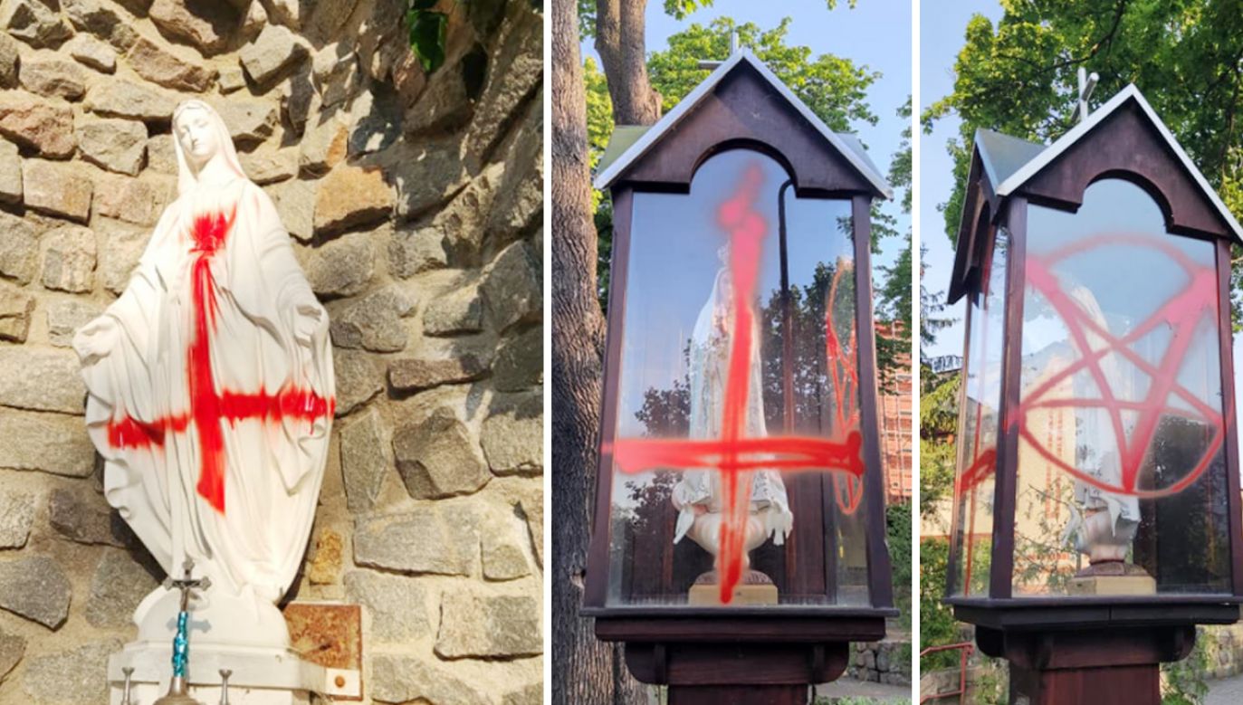 Malował odwrócone krzyże i pentagramy. Teraz stanie przed sądem