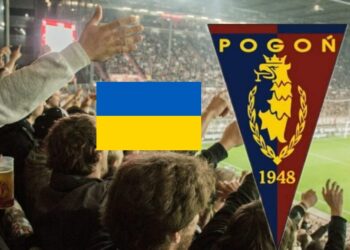 Na meczu Pogoni Szczecin z Lechem Poznań będą rozdawane opaski z flagą Ukrainy
