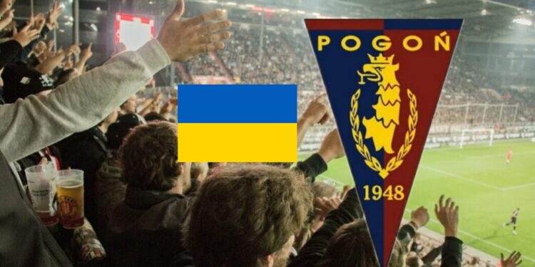 Na meczu Pogoni Szczecin z Lechem Poznań będą rozdawane opaski z flagą Ukrainy