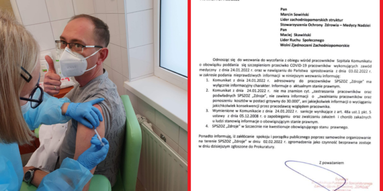 Dyrektor Tyszler zgłasza protestujących przed szpitalem do prokuratury