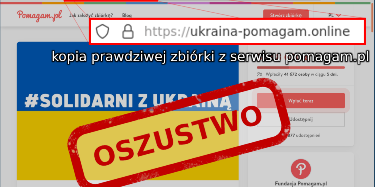 UWAGA! Oszuści wykorzystują sytuację na Ukrainie, by wyłudzić pieniądze