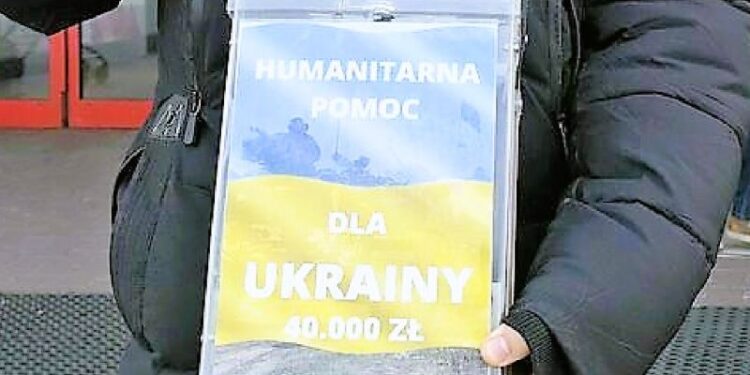 Oszuści zbierają datki na „wolontariusza dla Ukrainy”