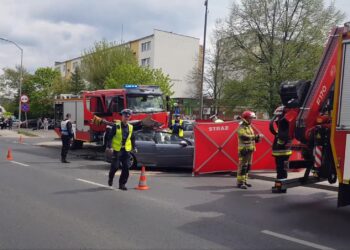 W Dzień Strażaka wjechał w wóz strażacki jadący na interwencję