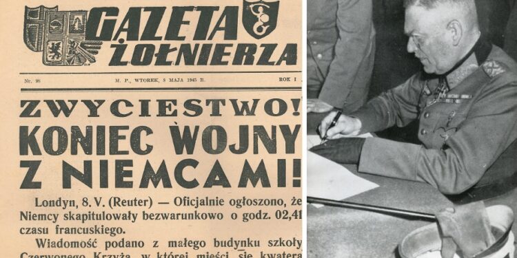 Zakończenie wojny w Europie.