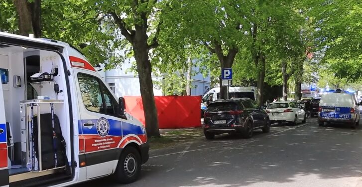 Zabójstwo przed budynkiem prokuratury.