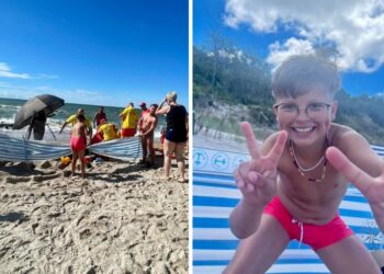 Dwóch mężczyzn topiło się w morzu. Zostali uratowani dzięki 11-letniemu Antkowi!