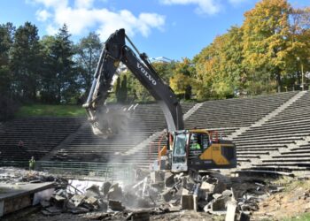 Ruszył remont stargardzkiego amfiteatru, obiekt zyska zupełnie nowe postępowe oblicze