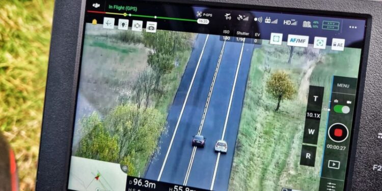 Sławno: 10 kierowców ukaranych mandatami dzięki… dronowi policyjnemu
