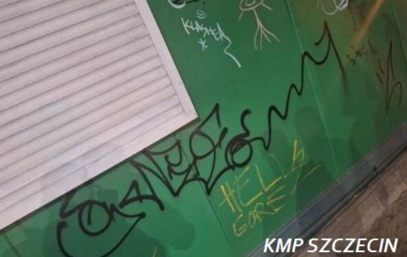Szczecin: Bazgrali po kioskach i przystanku. Dzięki monitoringowi nie ominie ich kara