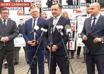 Zbigniew Ziobro w Nowym Czarnowie. Tematem konferencji polityka klimatyczna UE oraz poparcie dla Dariusza Mateckiego