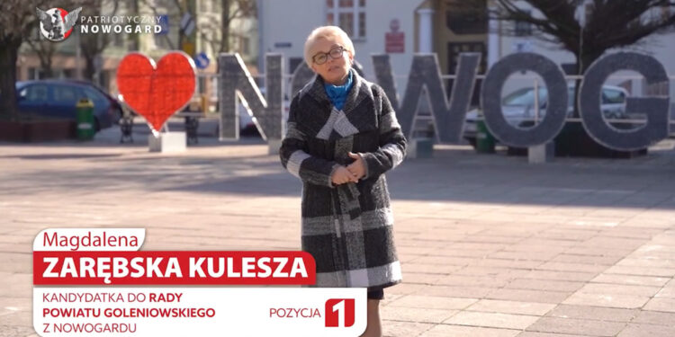 Magdalena Zarębska-Kulesza kandydatką KWW Patriotyczny Nowogard do Rady Powiatu Goleniowskiego [SPOT WYBORCZY]