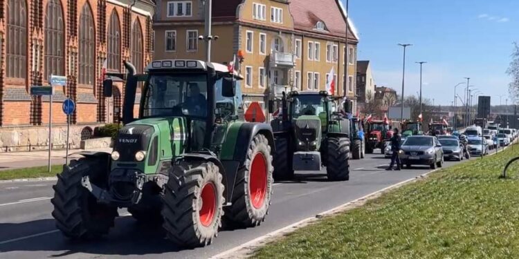 Protest rolników na S3