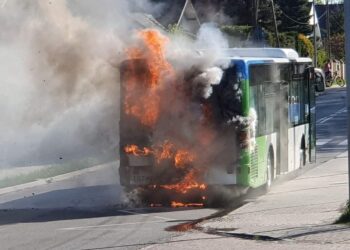 Pożar Autobusu linii C