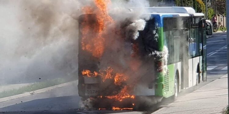 Pożar Autobusu linii C