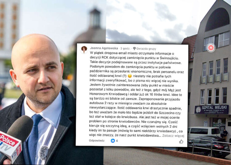 Świnoujście bez punktu krwiodawstwa? Poseł Matecki apeluje do Minister Zdrowia o zatrzymanie likwidacji