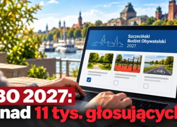 Ilustracja głosowania na projekty Szczecińskiego Budżetu Obywatelskiego 2027.
