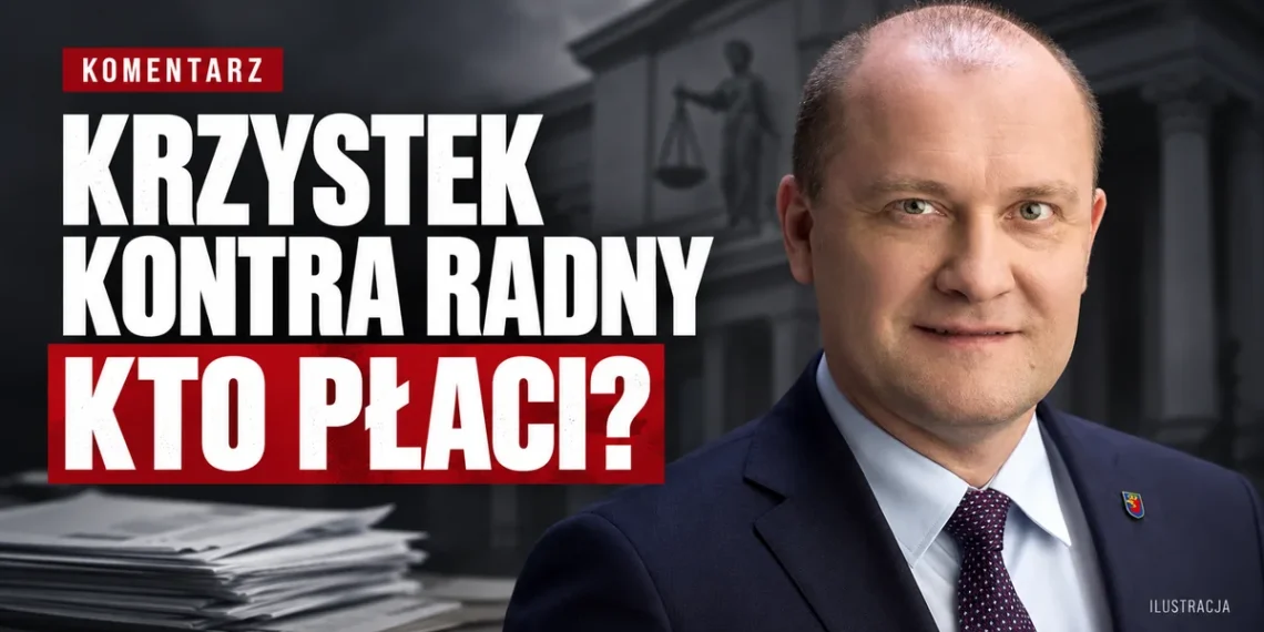 Piotr Krzystek i pytanie o koszty sądowego sporu z radnym — komentarz redakcyjny